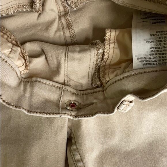 Abercrombie Kids Khaki Tan Skinny Pull On Faux Button Casual Pants 9/10 - Picture 6 of 11